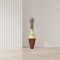 43-Inch-Tall Vase, Majestic Impressive Vase, Magnificent Rich Large Floor Vase, Tall Flower Holder, For your Living Room, Entryway, or Dining Room, Red and Natural Color Floor vase